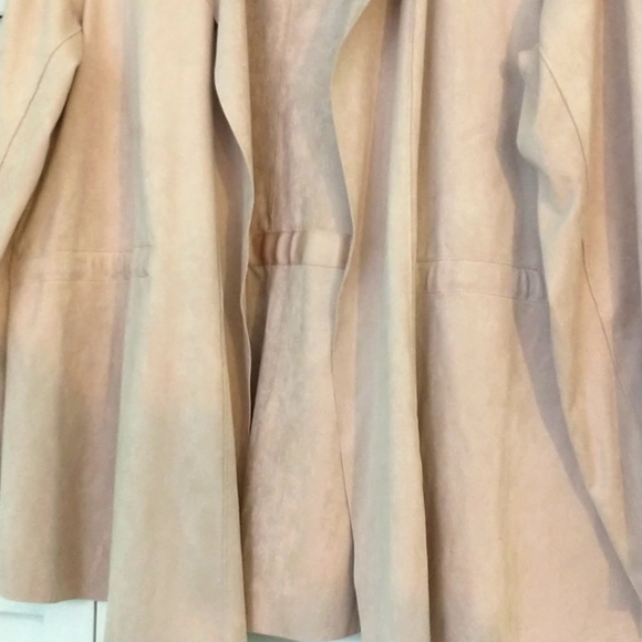 Soft Surroundings Blossom Faux Suede Cardigan Jacket w/Inner Drawstri… - Picture 2 of 8